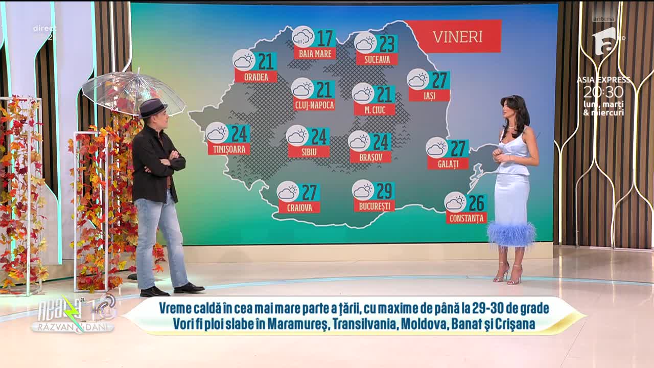 Super Neatza. Prognoza meteo cu Ramona Olaru: Vreme de vară &icirc;n Rom&acirc;nia cu maxime de 30 de grade!