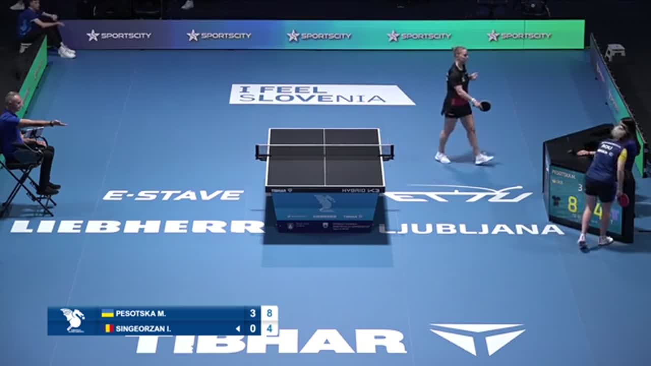 Campionatul European de Tenis de Masă de la Ljubljana 2026 | Ioana Sîngeorzan vs. Margaryta Pesotska