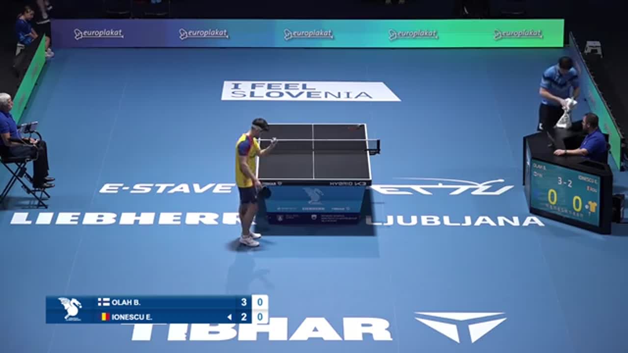 Campionatul European de Tenis de Masă de la Ljubljana 2026 | Olah Benedek vs. Ionescu Eduard