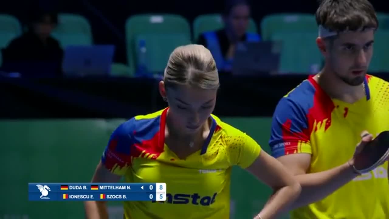 Campionatul European de Tenis de Masă de la Ljubljana 2026 |  Szocs/Ionescu vs. Duda/Mittelham
