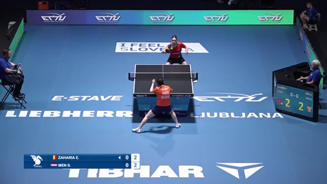 Campionatul European de Tenis de Masă de la Ljubljana 2026 | Elena Zaharia vs. Shuohan Men