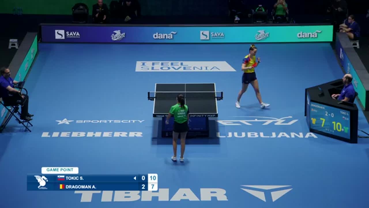 Campionatul European de Tenis de Masă de la Ljubljana 2026 | Sara Tokic vs. Andreea Dragoman