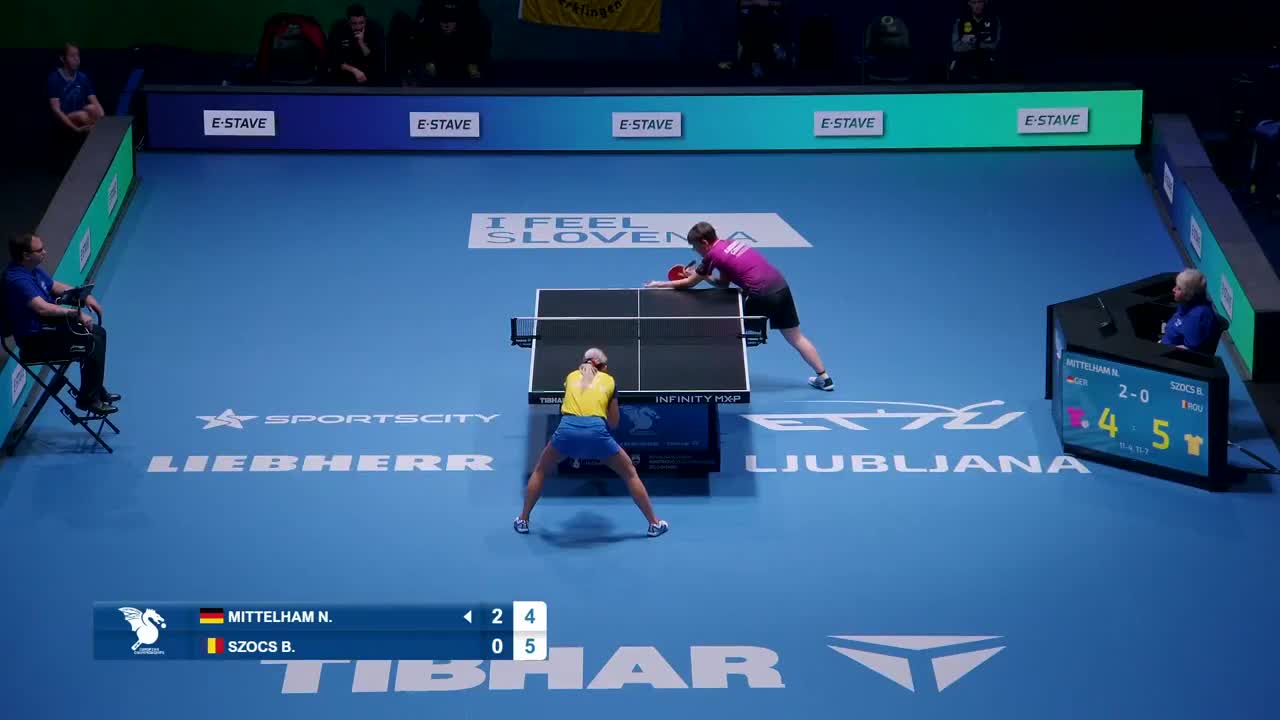 Campionatul European de Tenis de Masă de la Ljubljana 2026 | Nina Mittelham vs. Bernadette Szocs