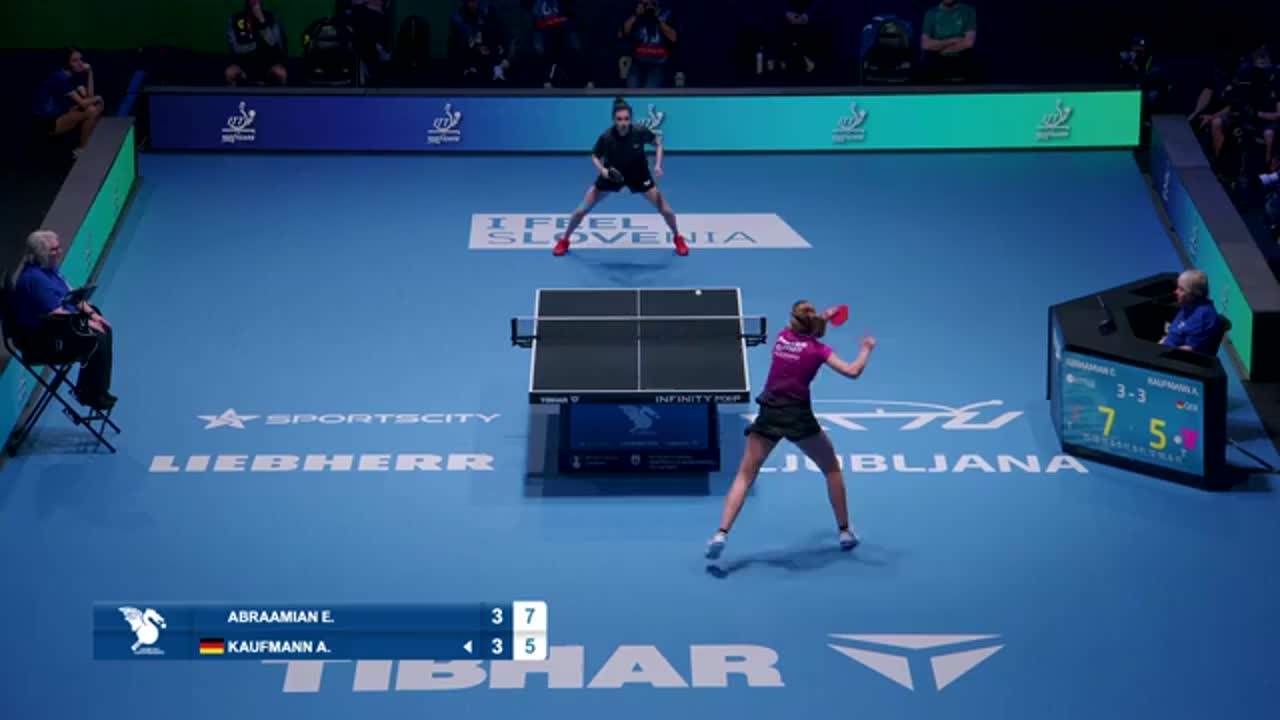 Campionatul European de Tenis de Masă de la Ljubljana 2026 | Finala feminină: Abraamian vs. Kaufmann