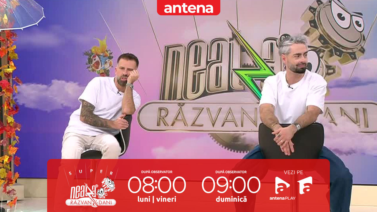 Super Neatza. Provocarea Să &icirc;nceapă joaca. Florin Ristei vs. Radu Bucălae la provocarea de mimă cu destinații turistice