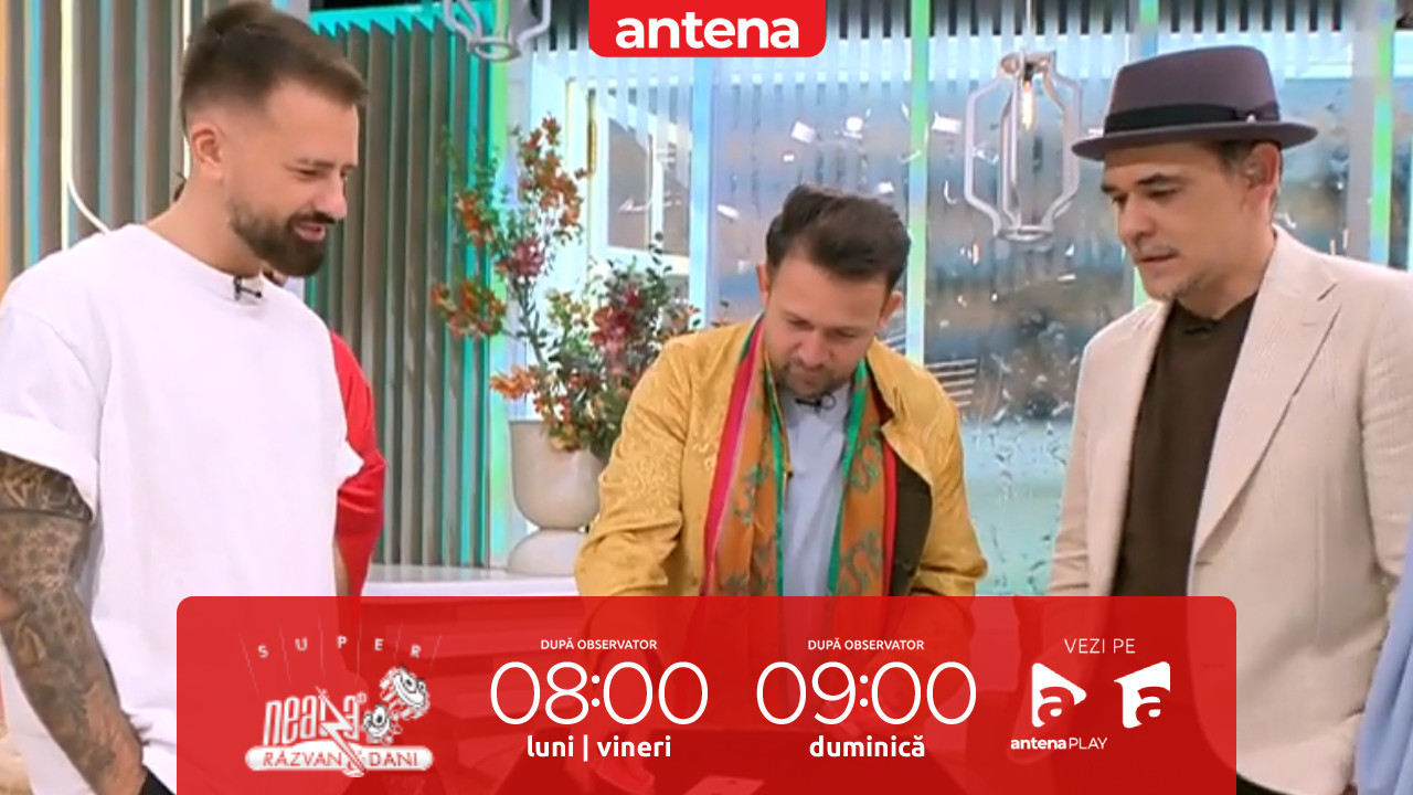 Super Neatza. Robert Tudor, truc de magie cu cărți și predicții! Ristei alege o carte, iar magicianul o ghicește