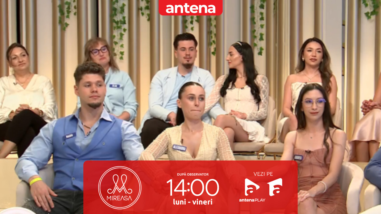 Mireasa, sezonul 14. Radu, &icirc;n top 3 și salvat de public, dar Andreea este eliminată