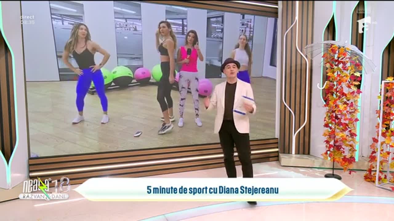 Super Neatza. 5 minute de sport cu Diana Stejereanu pentru menținerea tonusului