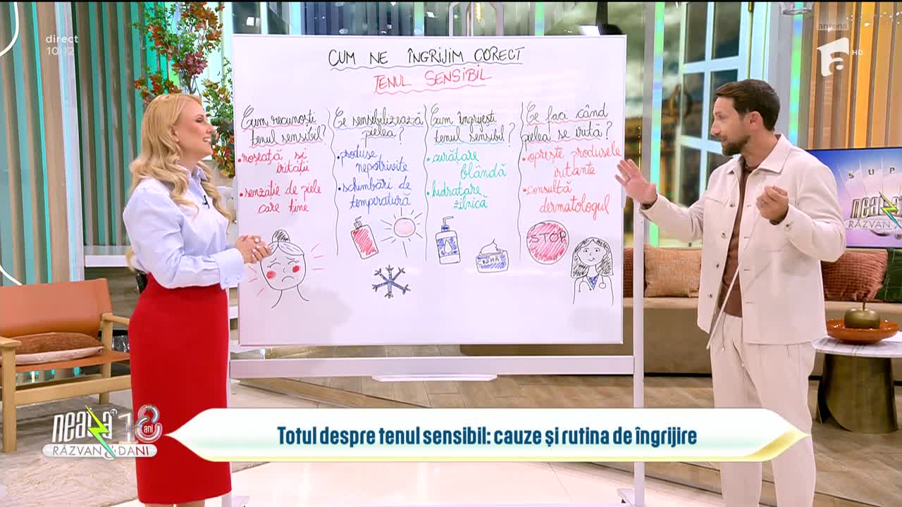 Super Neatza. Tenul sensibil: Care sunt cauzele și cum alegem rutina potrivită de &icirc;ngrijire