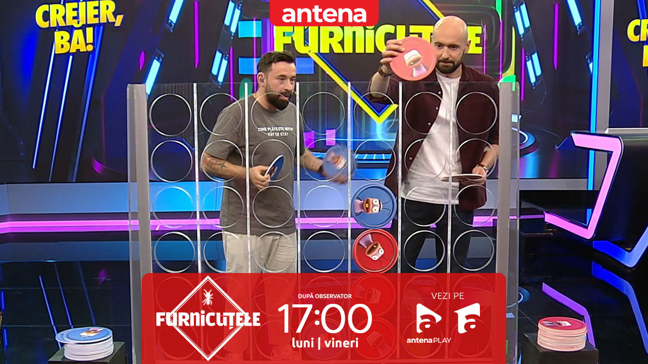Furnicuțele 2026. Provocarea &bdquo;Dă-i la Oase!&rdquo;, cu Dan Pavel și Oase! Cine se descurcă mai bine &icirc;n jocul inspirat din X și 0?