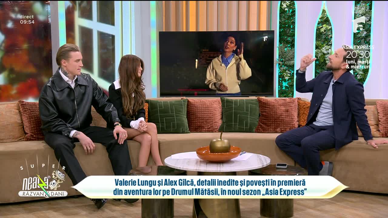 Super Neatza. Valerie Lungu și Alex G&icirc;lcă, despre tensiunile și experiențele intense trăite &icirc;n Asia Express