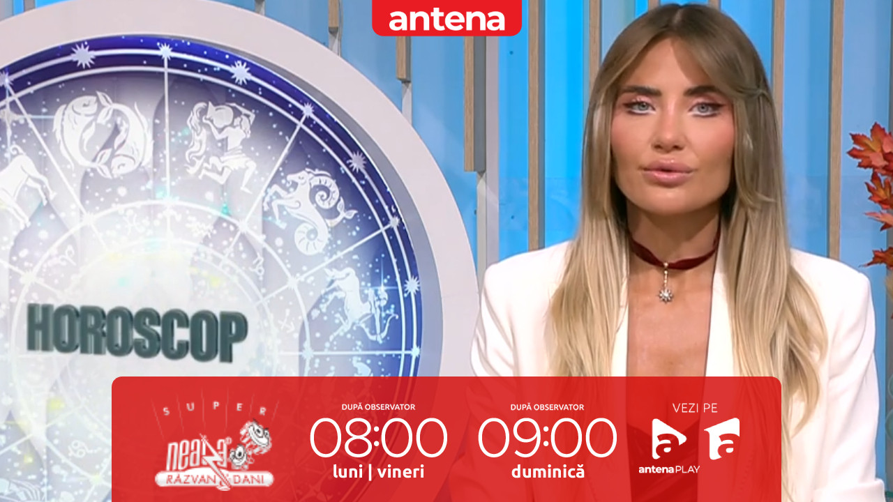 Super Neatza. Horoscopul Zilei cu Adina Moraru: Taurii ar putea primi confirmarea unei prime sau măriri de salariu