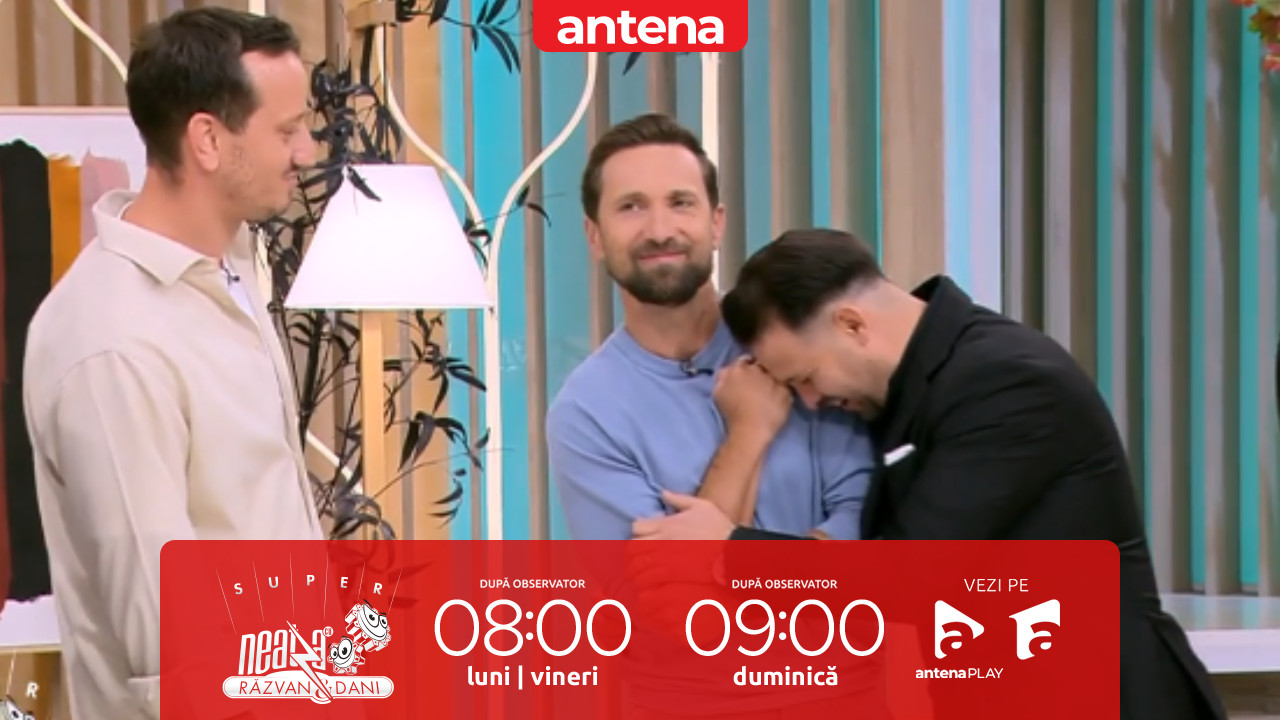 Super Neatza. Robert Tudor, număr de magie dedicat revenirii lui Dani Oțil: Dispare paharul, apare sticla