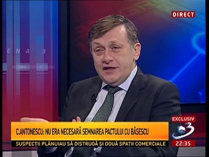 Crin Anronescu: Pactul cu Băsescu este caraghios