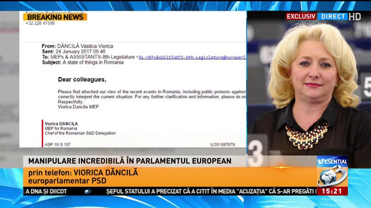 Viorica Dăncilă Despre Manipularea Din Parlamentul European Video Antena 1