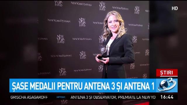 Antena 3 Medaliată La New York Festivals