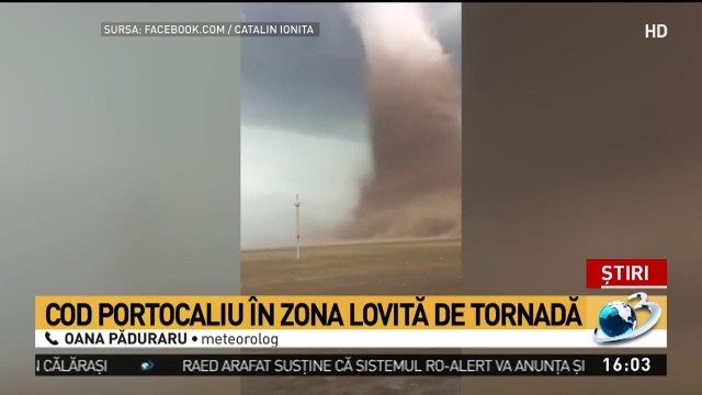 Zona Cu Tornada Din Călărași Sub Cod Portocaliu De Fenomene