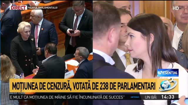 Moţiunea De Cenzură A Trecut Guvernul Dăncilă A Căzut 238 De Parlamentari Au Votat Pentru