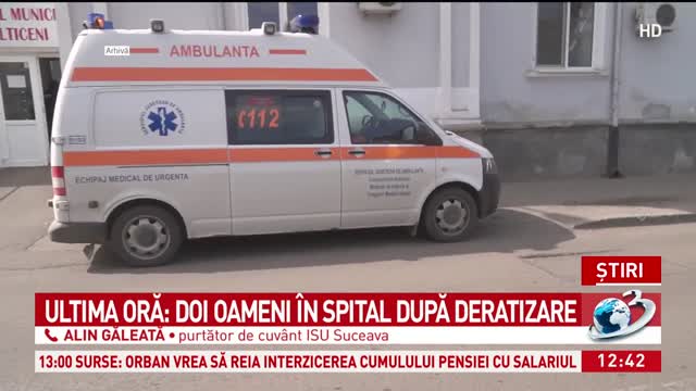 Doi Oameni La Spital După O Acțiune De Deratizare La Suceava