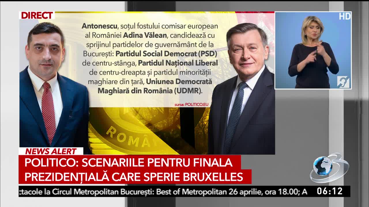 Știri ora 06:00