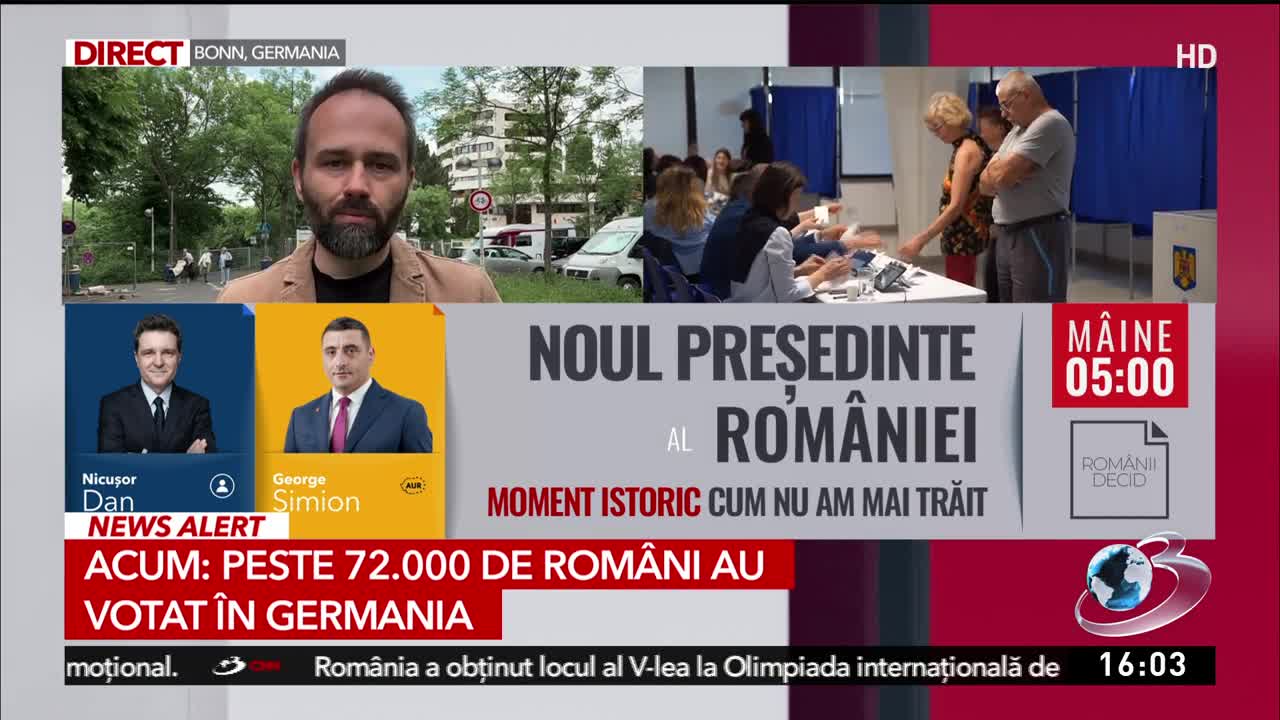 Știri ora 16:00
