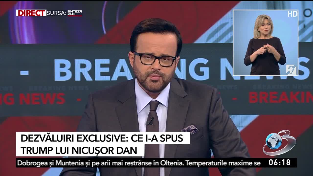 Știri ora 06:00