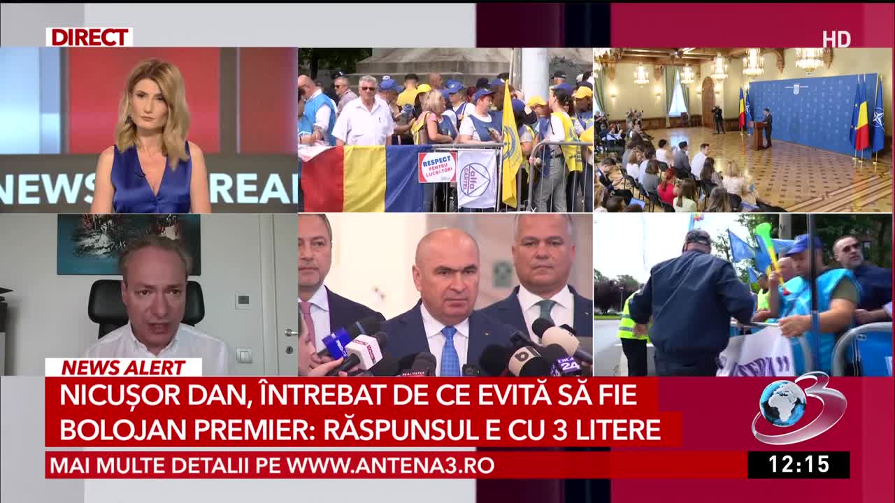 Știri ora 12:00