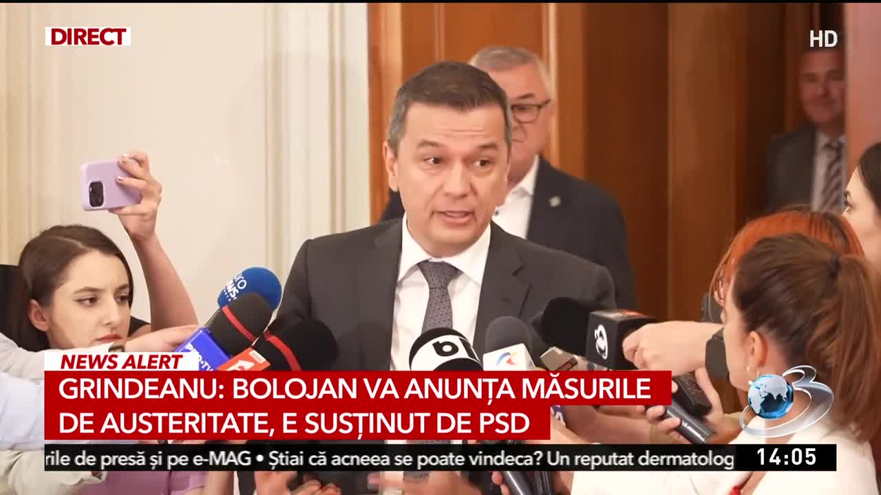 Știri ora 14:00