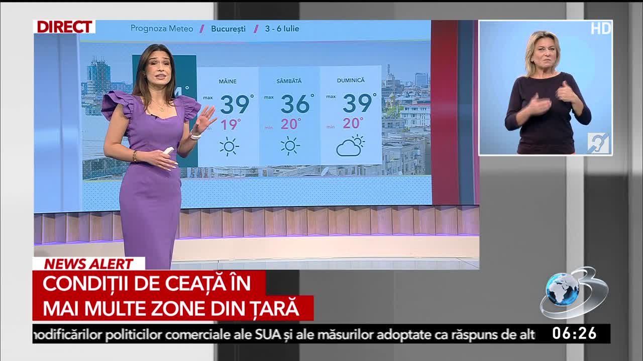Știri ora 06:00