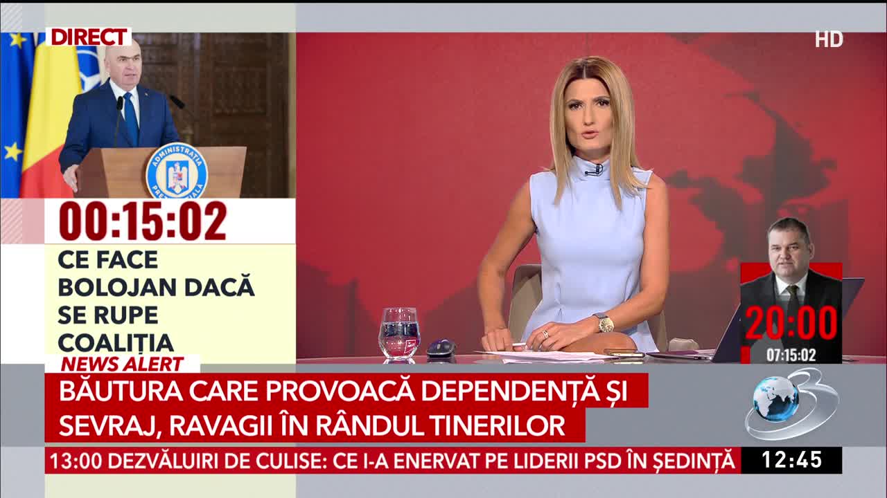 Stiri ora 12:00