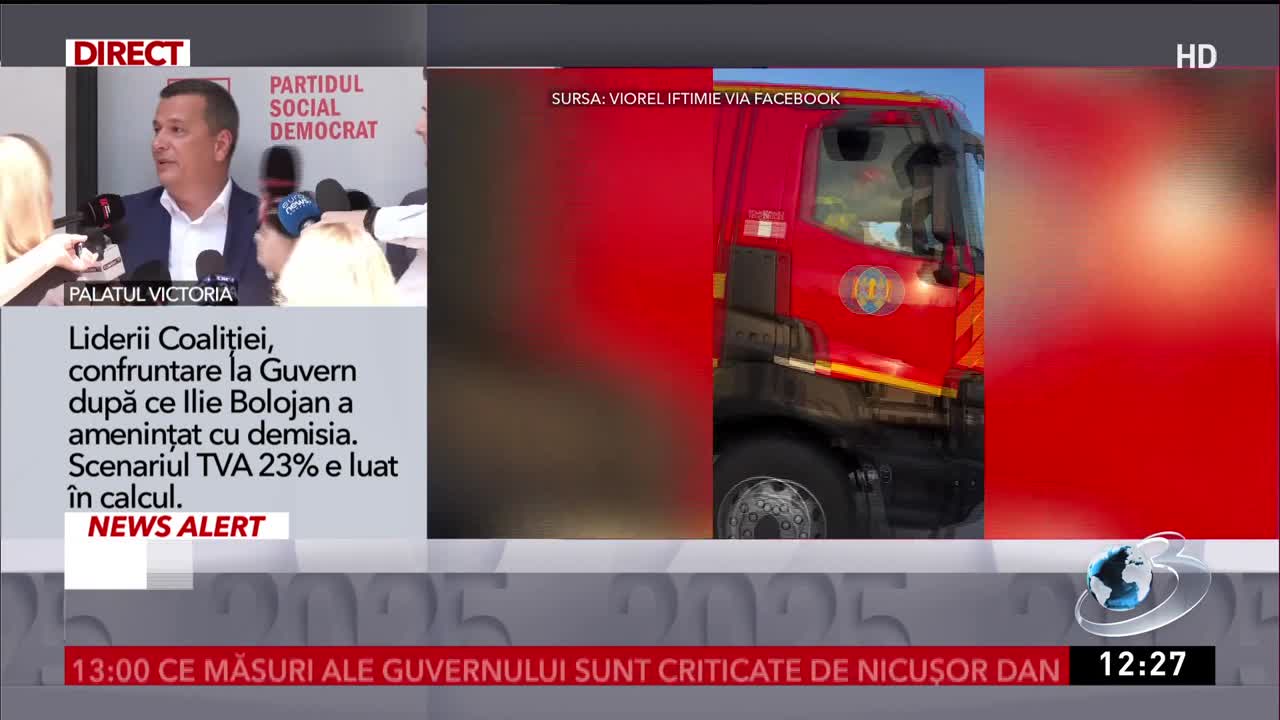 Știri ora 12:00