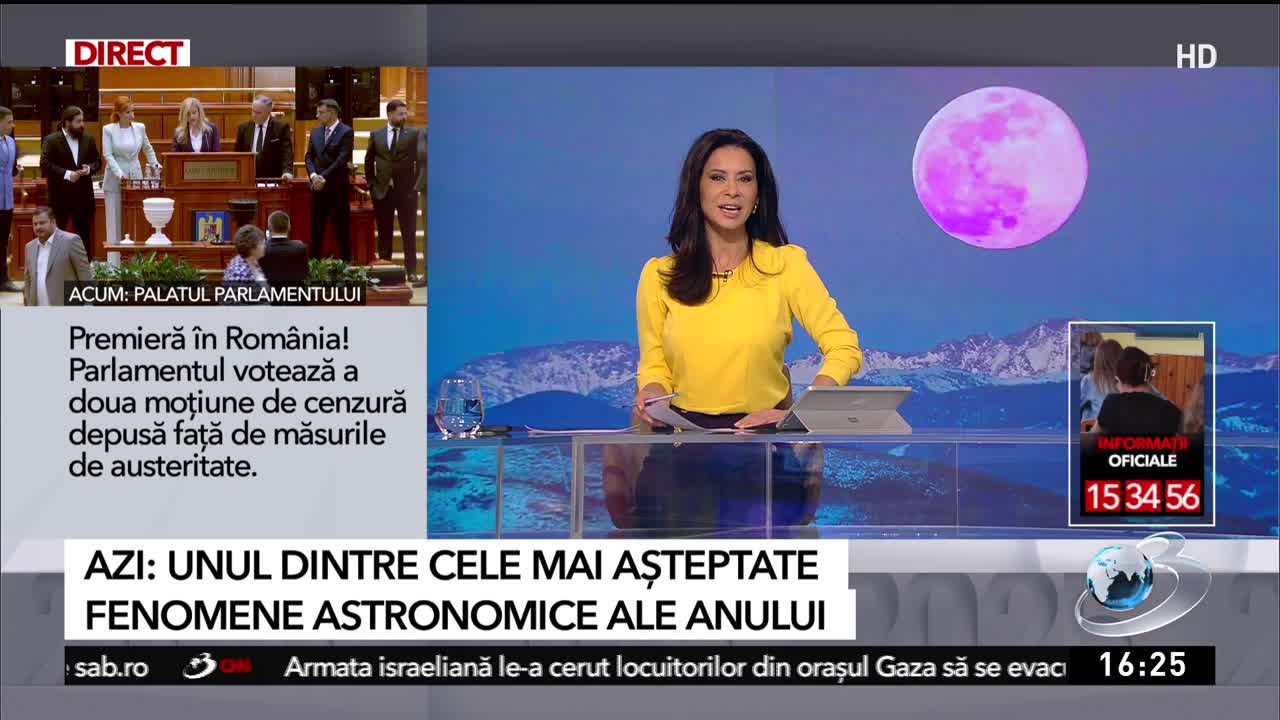 Știri ora 16:00