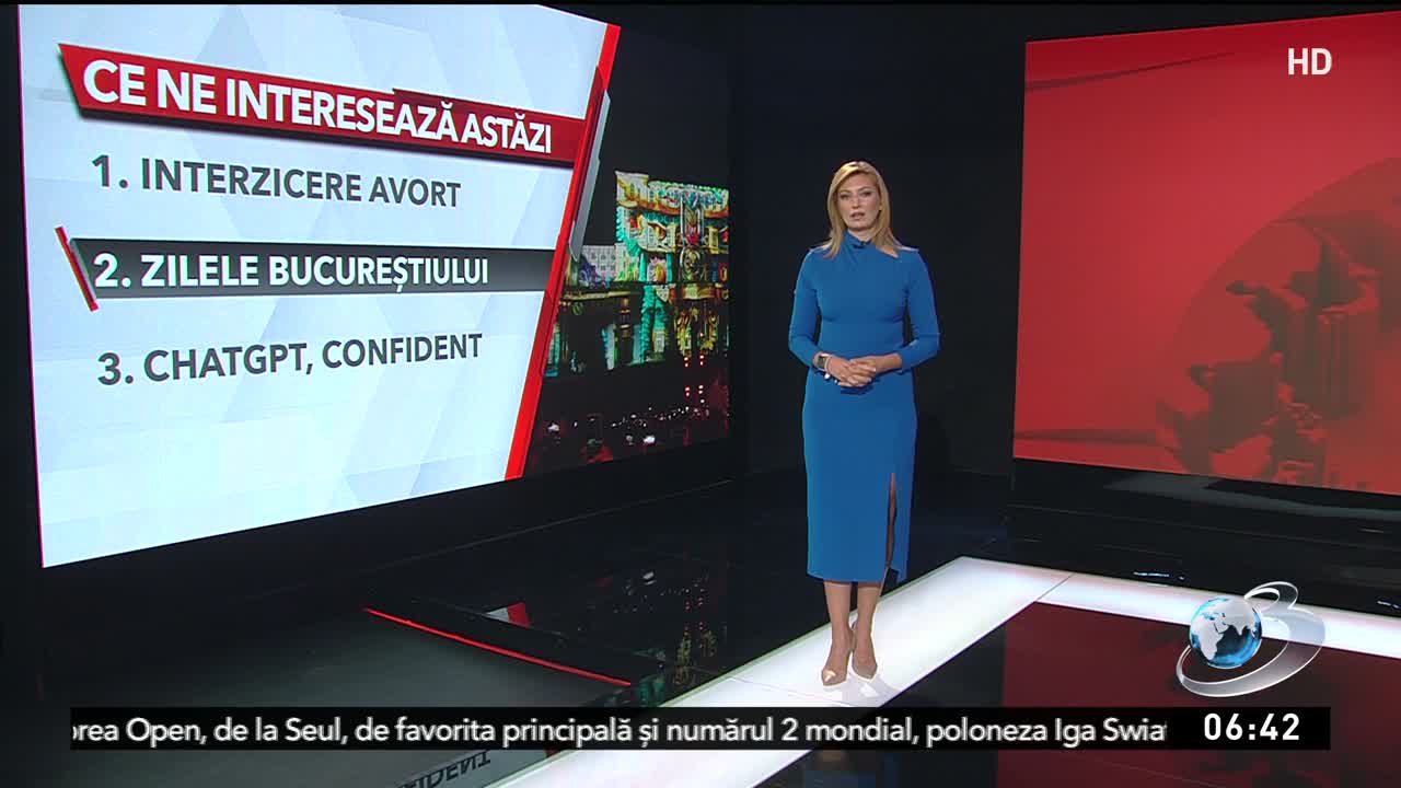 Știri ora 06:00