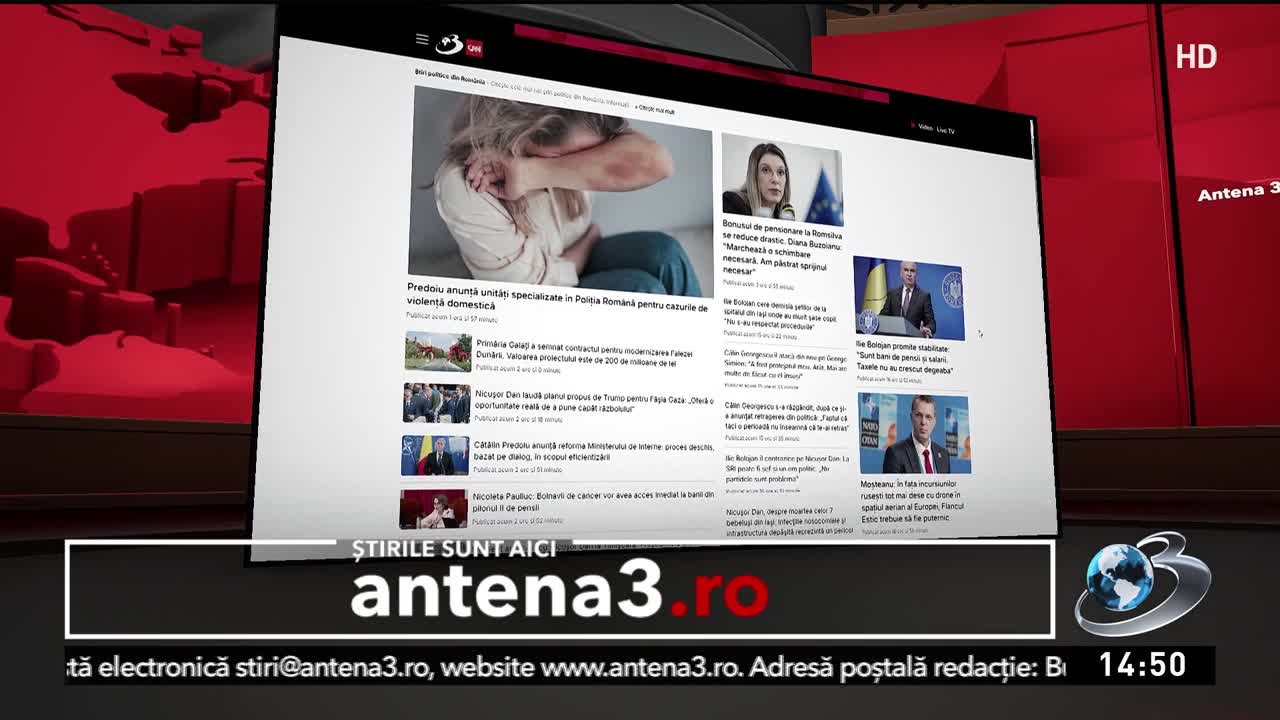 Știri ora 14:00