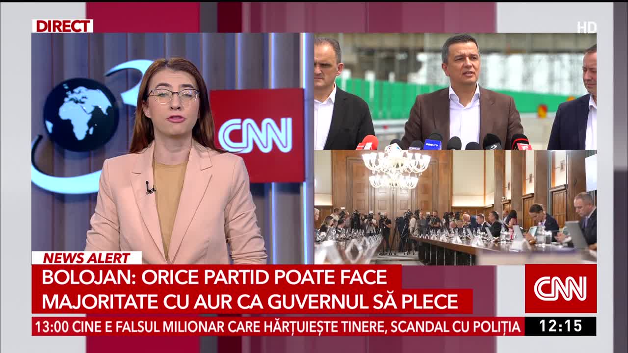 Știri ora 12:00