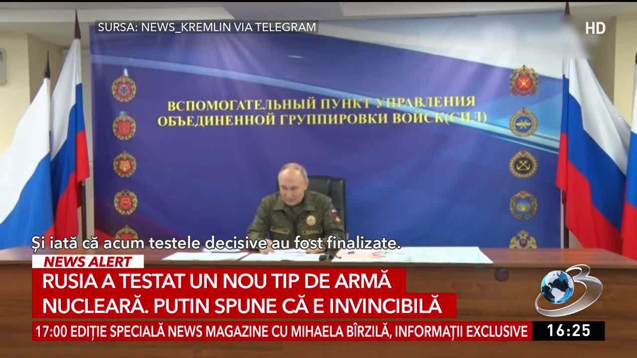 Știri ora 16:00