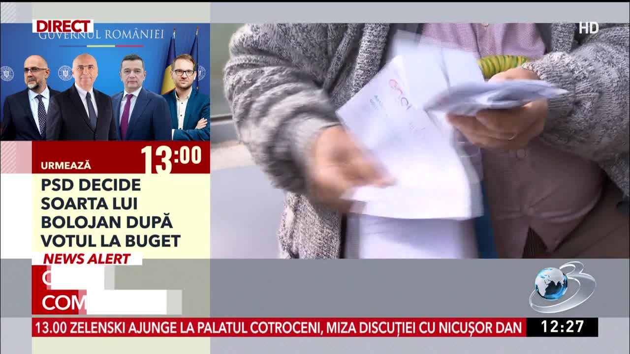 Știri ora 12:00