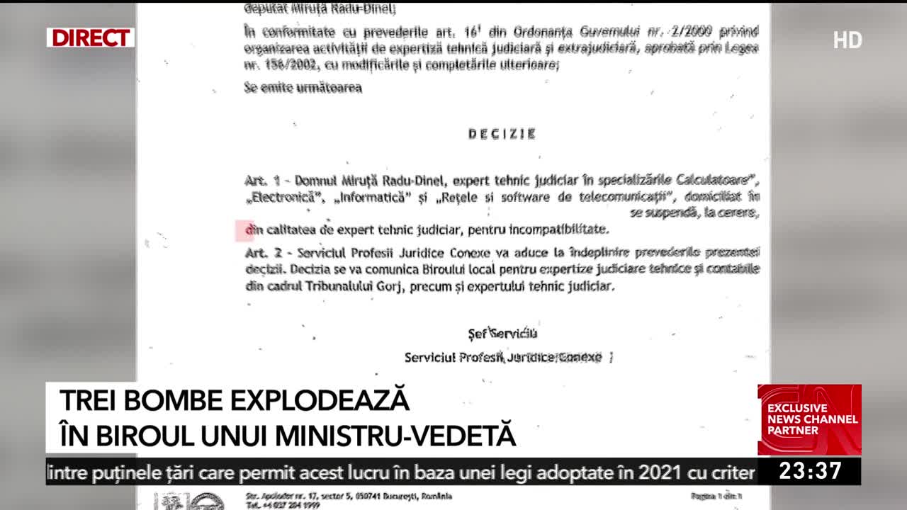 Știri ora 23:00