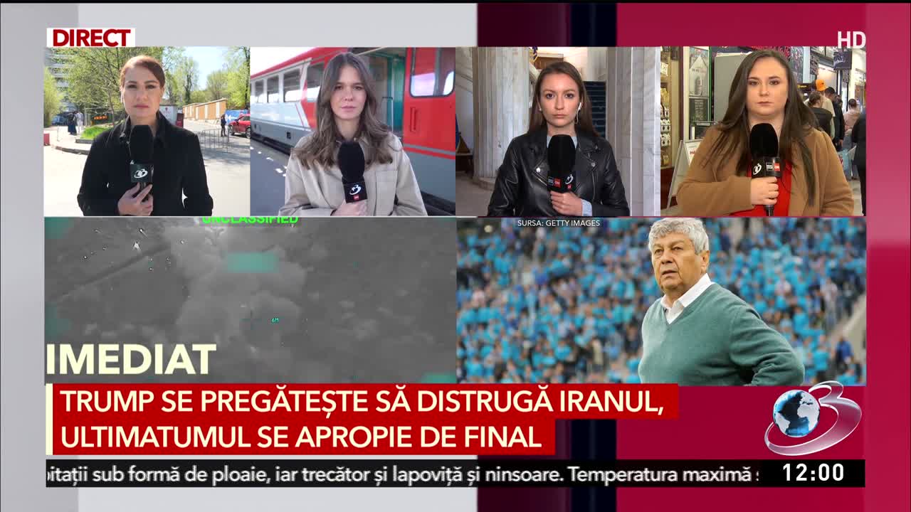 Știri ora 12:00