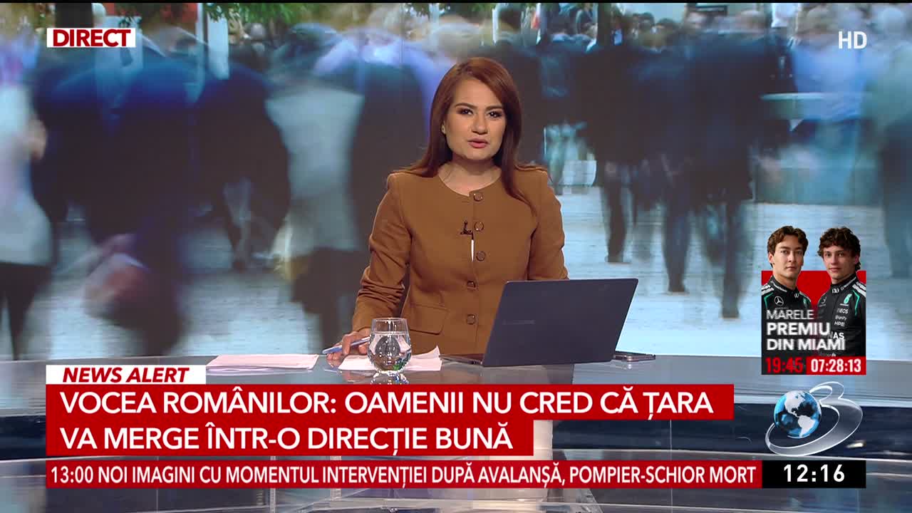 Știri ora 12:00