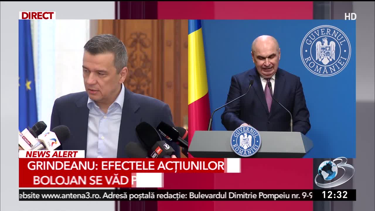 Știri ora 12:00