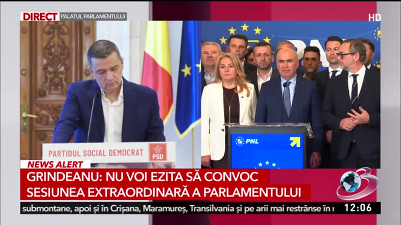 Știri ora 12:00