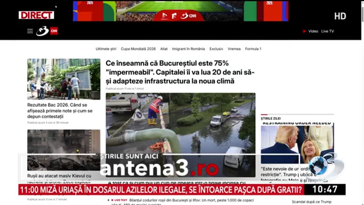 Știri ora 10:00