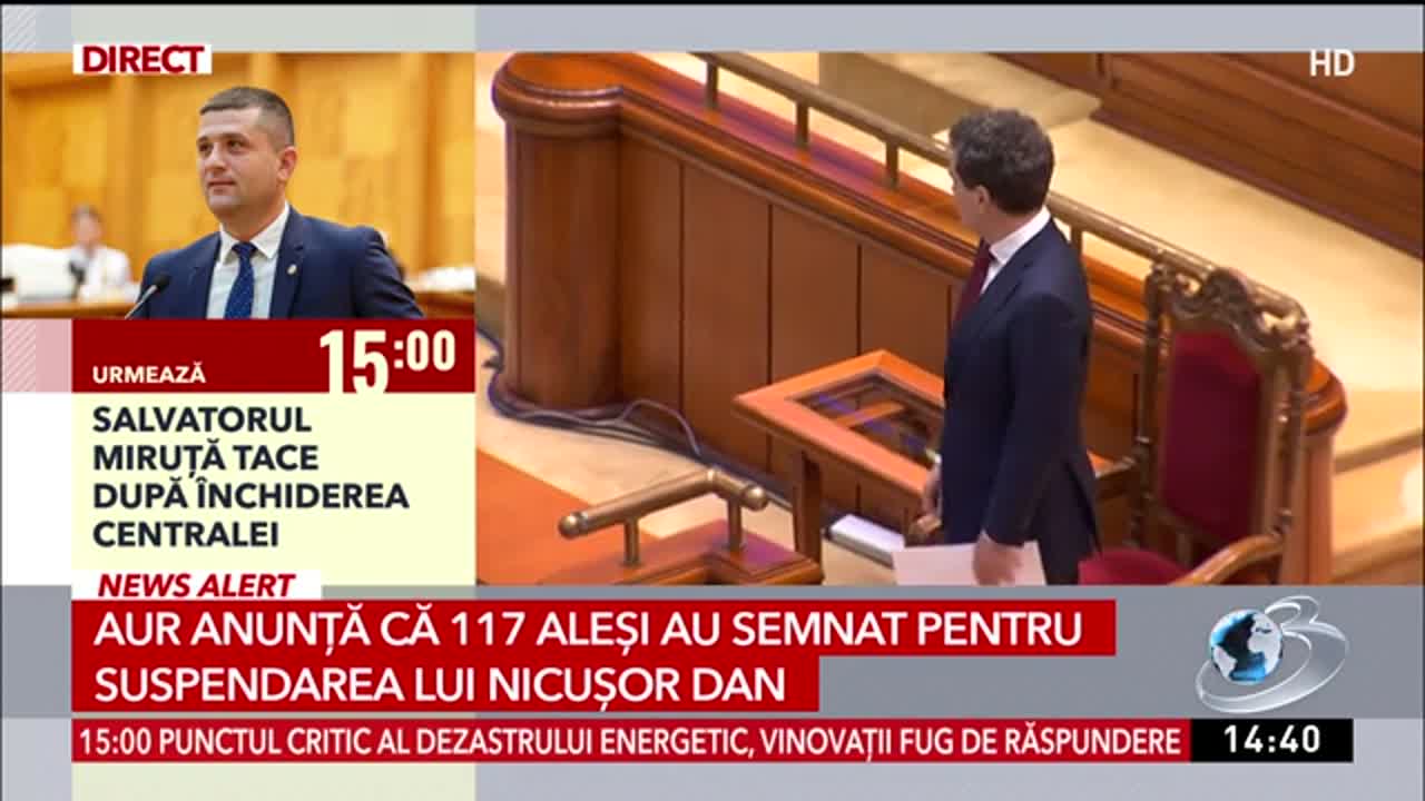 Știri ora 14:00