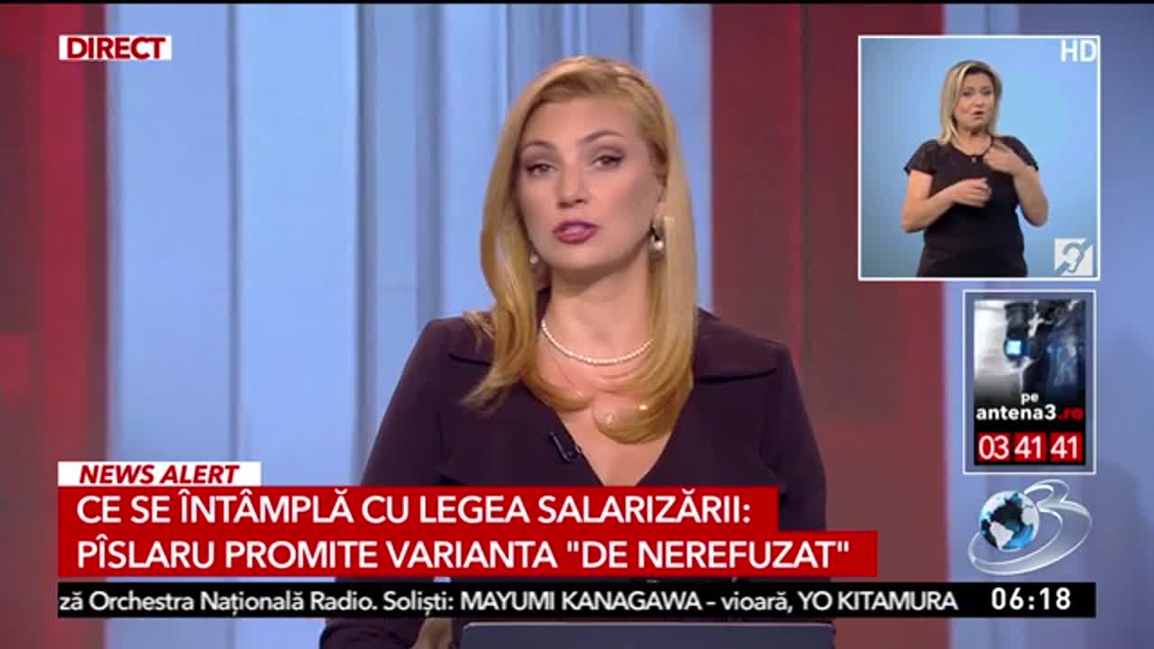 Știri ora 06:00