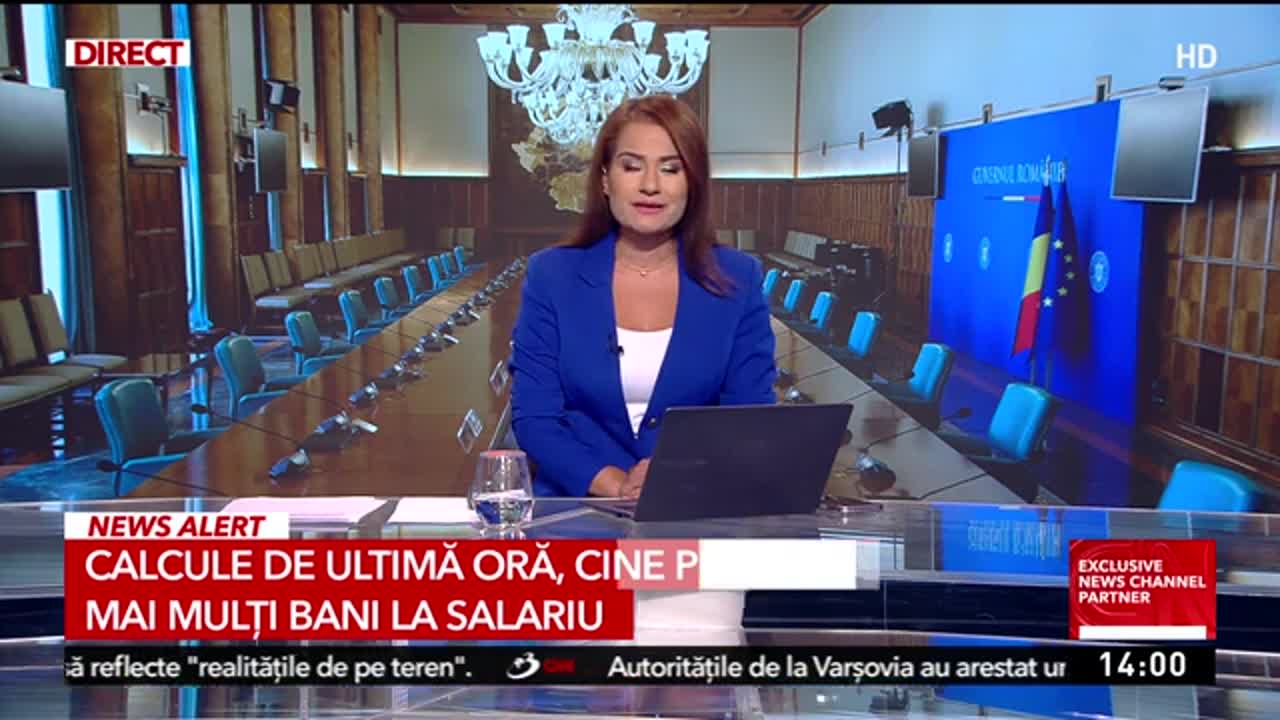 Știri ora 14:00