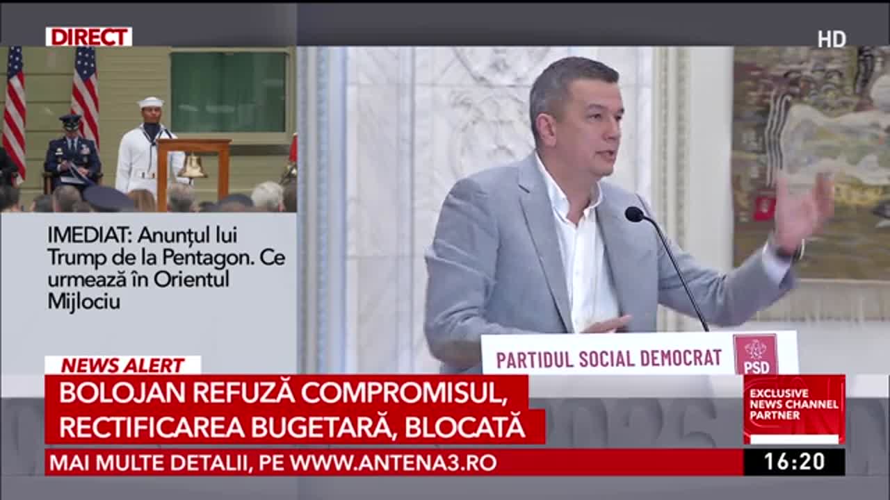 Știri ora 16:00