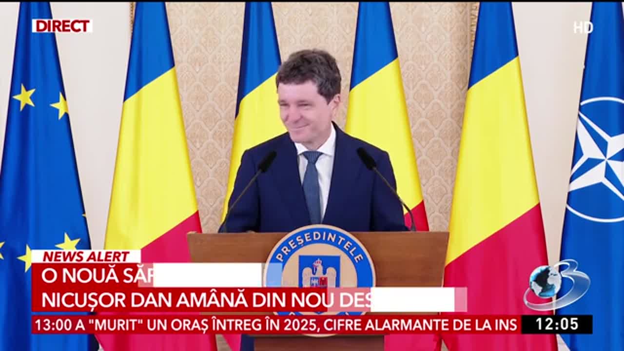 Știri ora 12:00