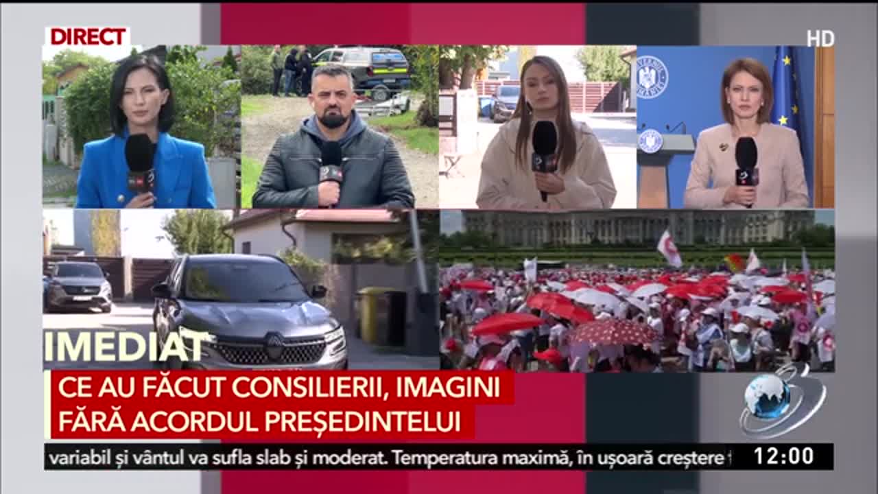 Știri ora 12:00