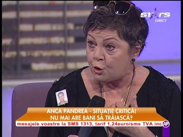 Anca Pandrea: "Nu sunt &icirc;ntr-o situaţie financiară disperată"